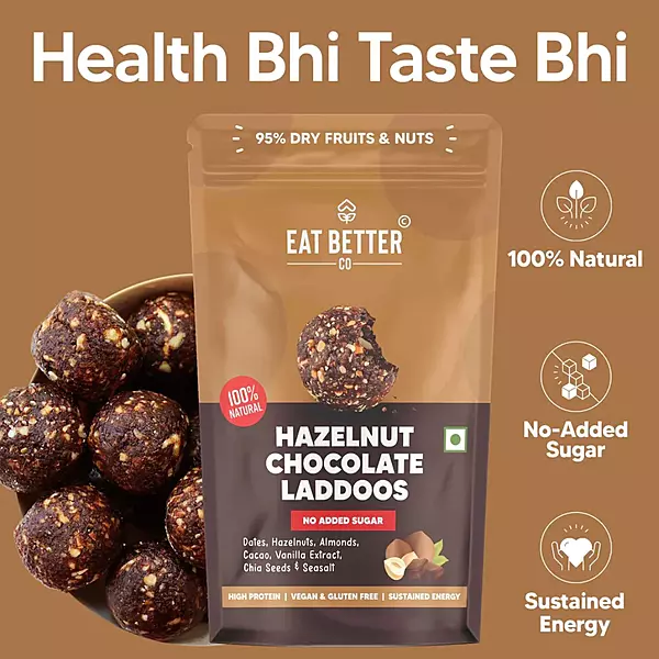 Better Laddoos-Hazelnut 70 Gms - Eat Better