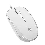 Portronics Toad 102 Wired Optical Mouse features a 1200 DPI sensor for precise tracking and a 1.5m cable for easy connectivity. Sleek white design, perfect for home or office use.