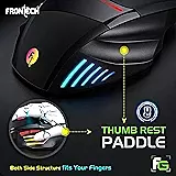 Frontech MS-0083 Wired Optical Mouse – 1000 DPI | Ergonomic Design | Smooth Tracking | USB Plug & Play | PC & Laptop Mouse