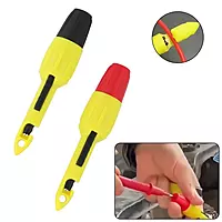 2pcs (1 pair Red and Black) Car Inspection Socket 4mm Multimeter Voltage  Testing Clip