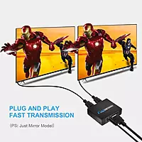 HDMI Splitter Audio Video Distributor Box Support 3D & 4K x 2K Compatible for HDTV, STB, DVD, PS3, Projector HDMI Splitter Audio Video Distributor Box Support 3D & 4K x 2K Compatible for HDTV, STB, DVD, PS3, Projector
