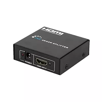 HDMI Splitter Audio Video Distributor Box Support 3D & 4K x 2K Compatible for HDTV, STB, DVD, PS3, Projector
