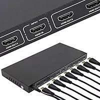 HDMI Splitter Audio Video Distributor Box Support 3D & 4K x 2K Compatible for HDTV, STB, DVD, PS3, Projector HDMI Splitter Audio Video Distributor Box Support 3D & 4K x 2K Compatible for HDTV, STB, DVD, PS3, Projector