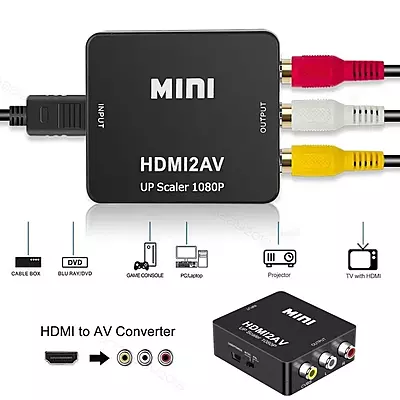 Hdmi to AV Cable Convert Digital HDMI Signal to Composite Audio Video Signal Hdmi to AV Cable Convert Digital HDMI Signal to Composite Audio Video Signal