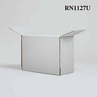 RN1127U - BSLTT Corrugated Box - 3 Ply - Strong - 12X8. 5X10.2 cm / 4.7X3.3X4 inch - OD - Top White