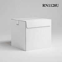 RN1128U - BSLTT Corrugated Box - 3 Ply - Strong - 18.5X9. 5X9 cm / 7.3X3.7X3.5 inch - OD - Top White