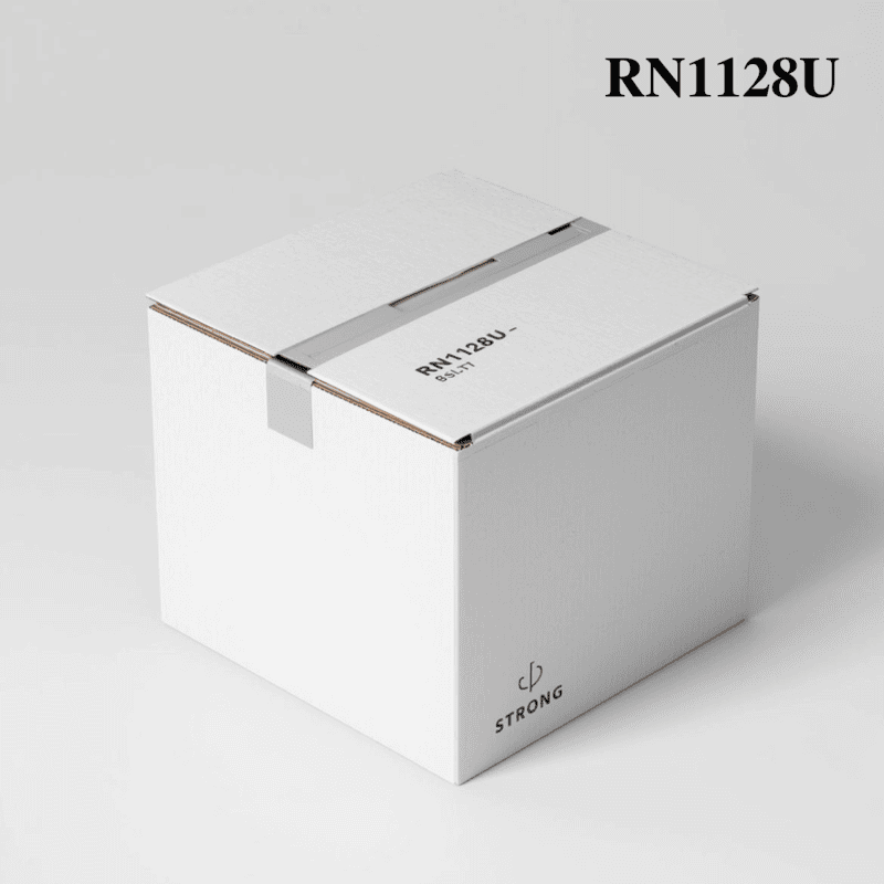 RN1128U - BSLTT Corrugated Box - 3 Ply - Strong - 18.5X9. 5X9 cm / 7.3X3.7X3.5 inch - OD - Top White