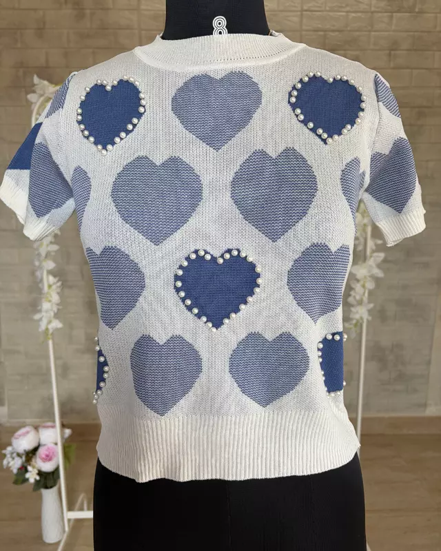 Heart Knit Top