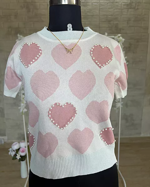 Heart Knit Top