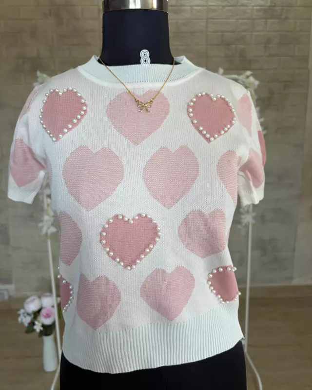 Heart Knit Top
