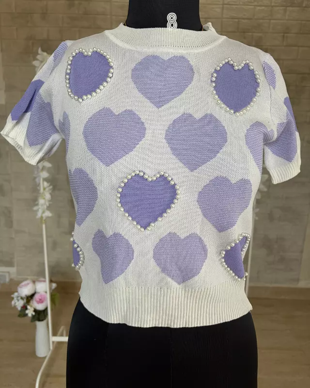 Heart Knit Top