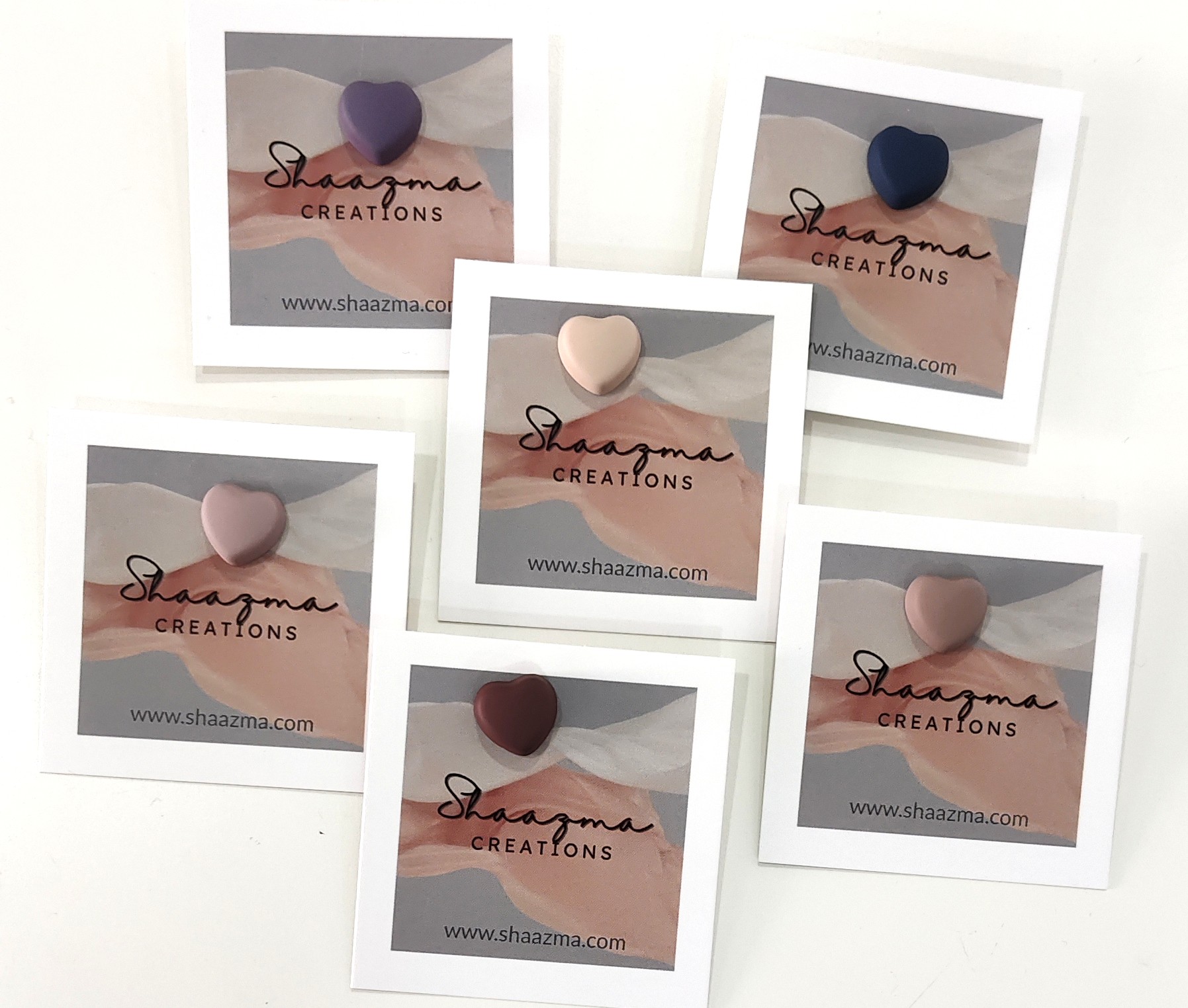 Heart Matte Hijab Magnets