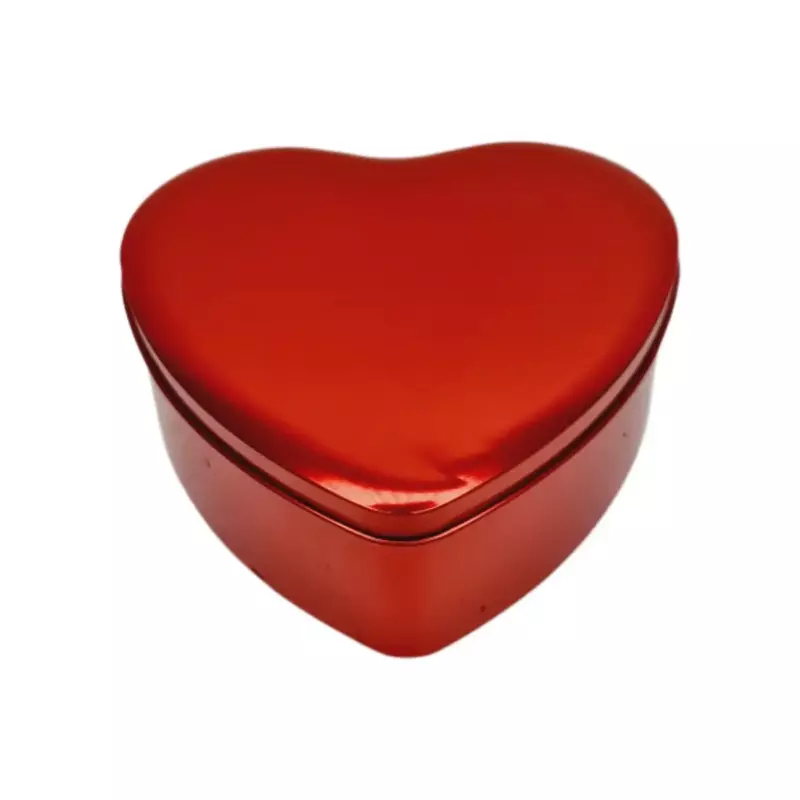 Red Heart Shaped Tin Small