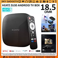 Heatz ZU30 4K Android TV Box – Ultra HD Streaming | Android OS | Smart Media Player