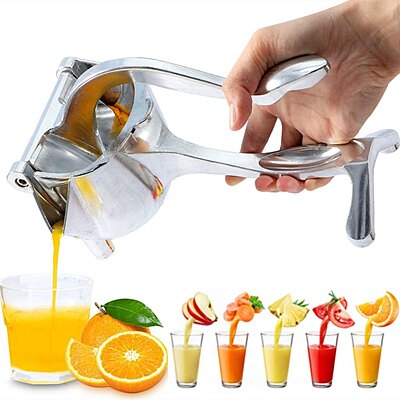 Aluminum Fruit Press Juicer & Manual Citrus Press Juicer Pack of 1 Aluminum Fruit Press Juicer & Manual Citrus Press Juicer Pack of 1