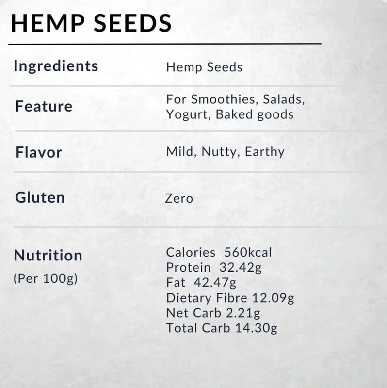 Hemp Seeds 200 Gms