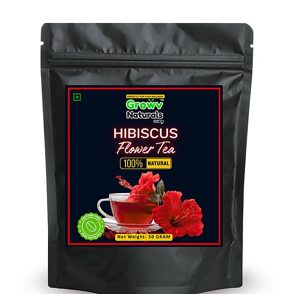 Hibiscus Flower Tea – 100% Natural, Caffeine-Free Herbal Tea | Rich in Antioxidants & Wellness Support 50 Gram