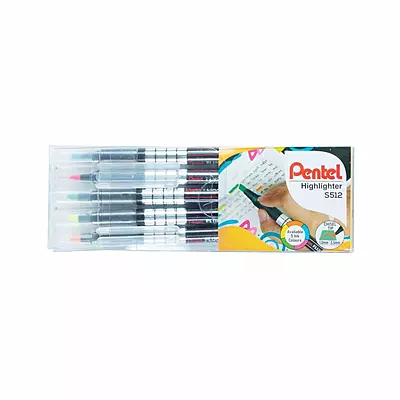 PENTEL HIGHLIGHTER - SET 5 S512