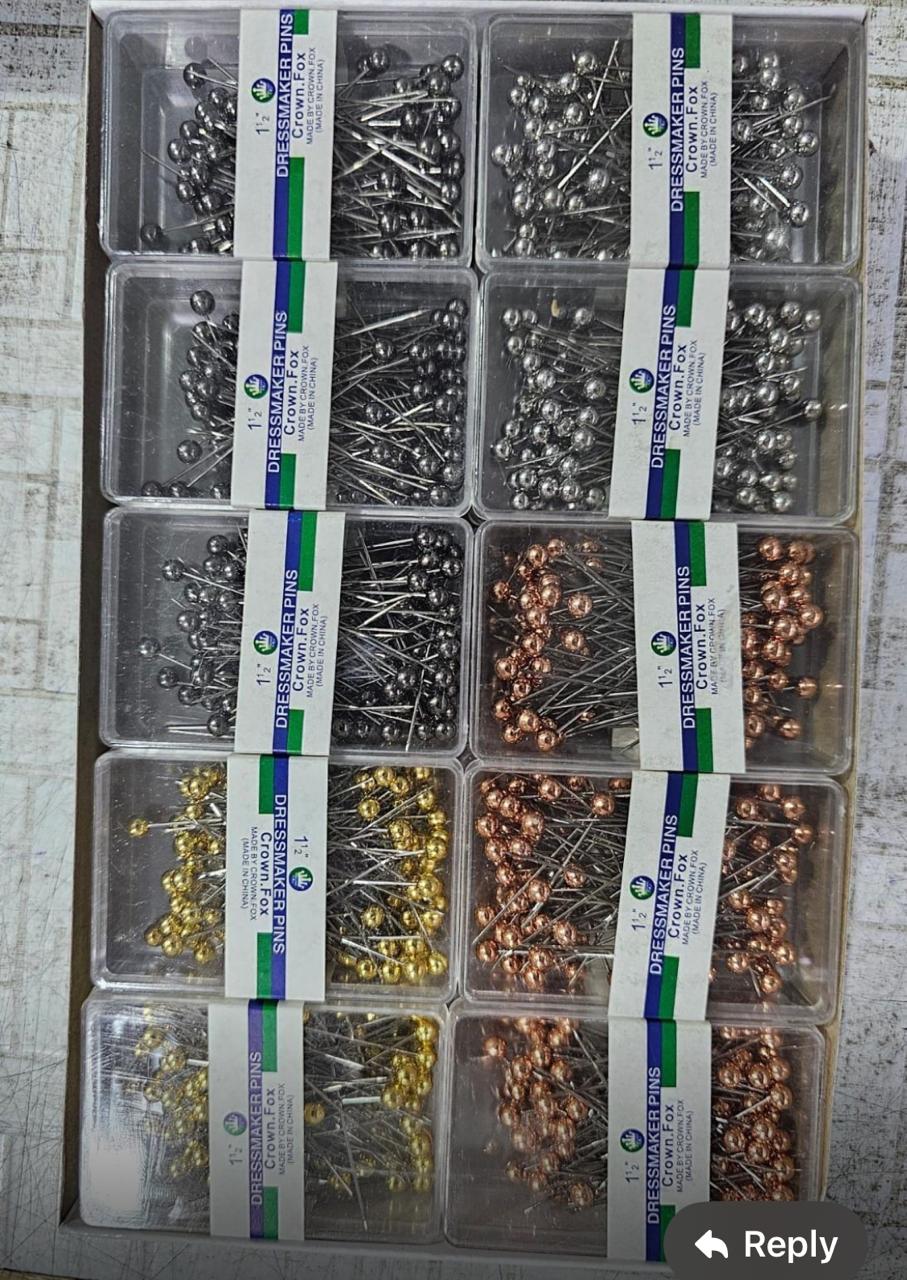 Premium Metallic Hijab Ball Pins