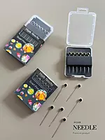 Premium Crystal Black Stone Hijab Pins