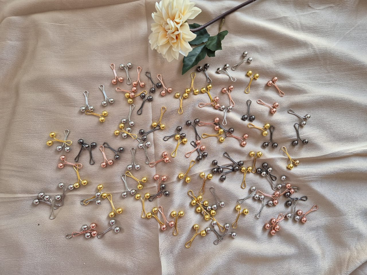 Imported Metallic Loop Pins