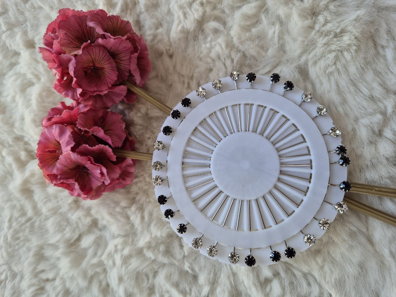 Imported Taakini Hijab Pins with Crystal Diamond Stones