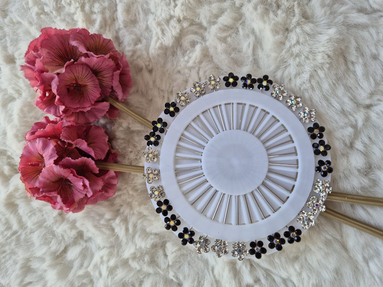 Imported Taakini Hijab Pins with Crystal Diamond Stones