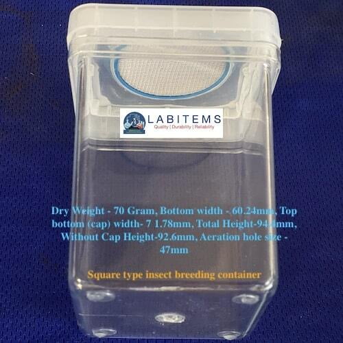 Insect Breeding Dishes -Rectangular Container