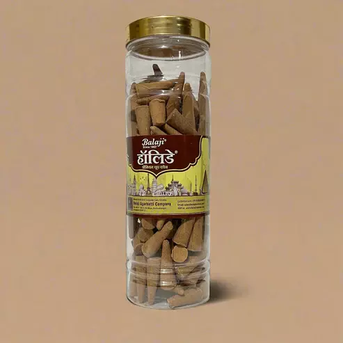 Balaji HOLIDAY Premium Dhoop Cones Jar 400g