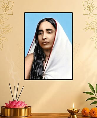 [WL] Holy Mother Sri Sarada Devi - Meditation Bust Photo