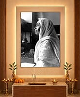 [PP] Holy Mother Sri Sarada Devi - Seated in Meditation - Side view Bust Photo