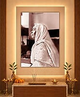 [PP] Holy Mother Sri Sarada Devi - Seated in Meditation - Side view Bust Photo