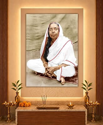 [PP] Holy Mother Sri Sarada Devi - Seated on Asana - Devotional Photo