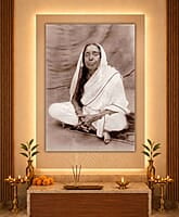 [PP] Holy Mother Sri Sarada Devi - Seated on Asana - Devotional Photo