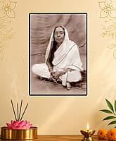 [WL] Holy Mother Sri Sarada Devi - Seated on Asana - Devotional Photo
