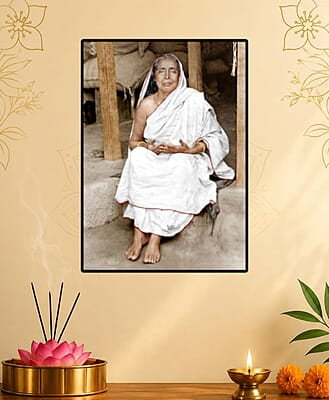 [WL] Holy Mother Sri Sarada Devi - Sitting on Veranda - Jayrambati