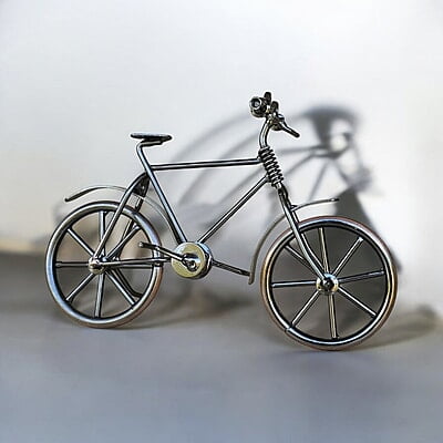 Metal cycle Rustic Metal Motorcycle Sculpture