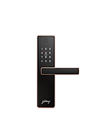 Godrej Neo Prime Smart Digital Door Lock – Fingerprint, PIN & RFID | Titanium Grey & Rose Gold