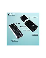 Godrej Advantis Rimtronic Smart Digital Rim Door Lock – Black
