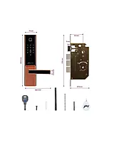 Godrej Advantis GSL D1 Smart Digital Door Lock – Black & Rose Gold