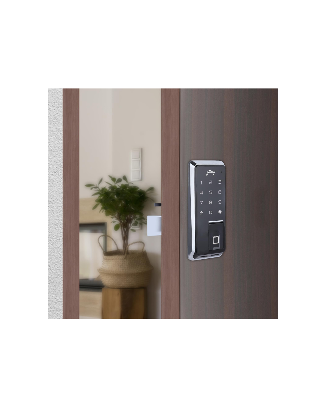 Godrej Advantis Rimtronic Smart Digital Rim Door Lock – Black
