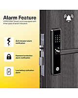 Yale YDME50 Pro Smart Mortise Door Lock with PIN, RFID & Mechanical Key – Black
