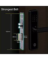 Yale YDME50 Pro Smart Mortise Door Lock with PIN, RFID & Mechanical Key – Black