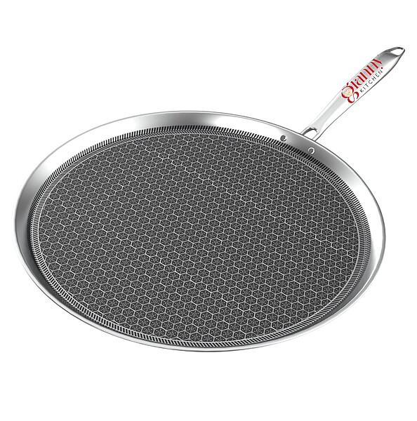 Granny Kitchen Triply Stainless Steel Honeycomb Dosa Tawa,