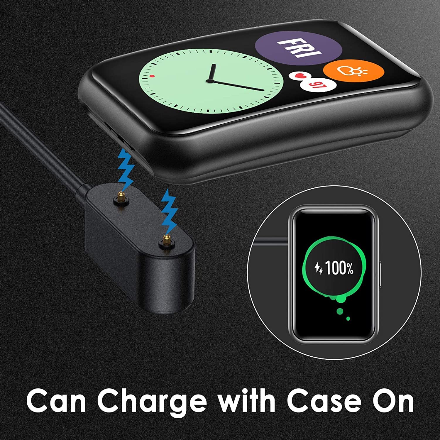 Magnetic USB Charging Cable for Honor Band 6 / Huawei Band 6 / Honor Watch ES / Huawei 4X Magnetic USB Charging Cable for Honor Band 6 / Huawei Band 6 / Honor Watch ES / Huawei 4X