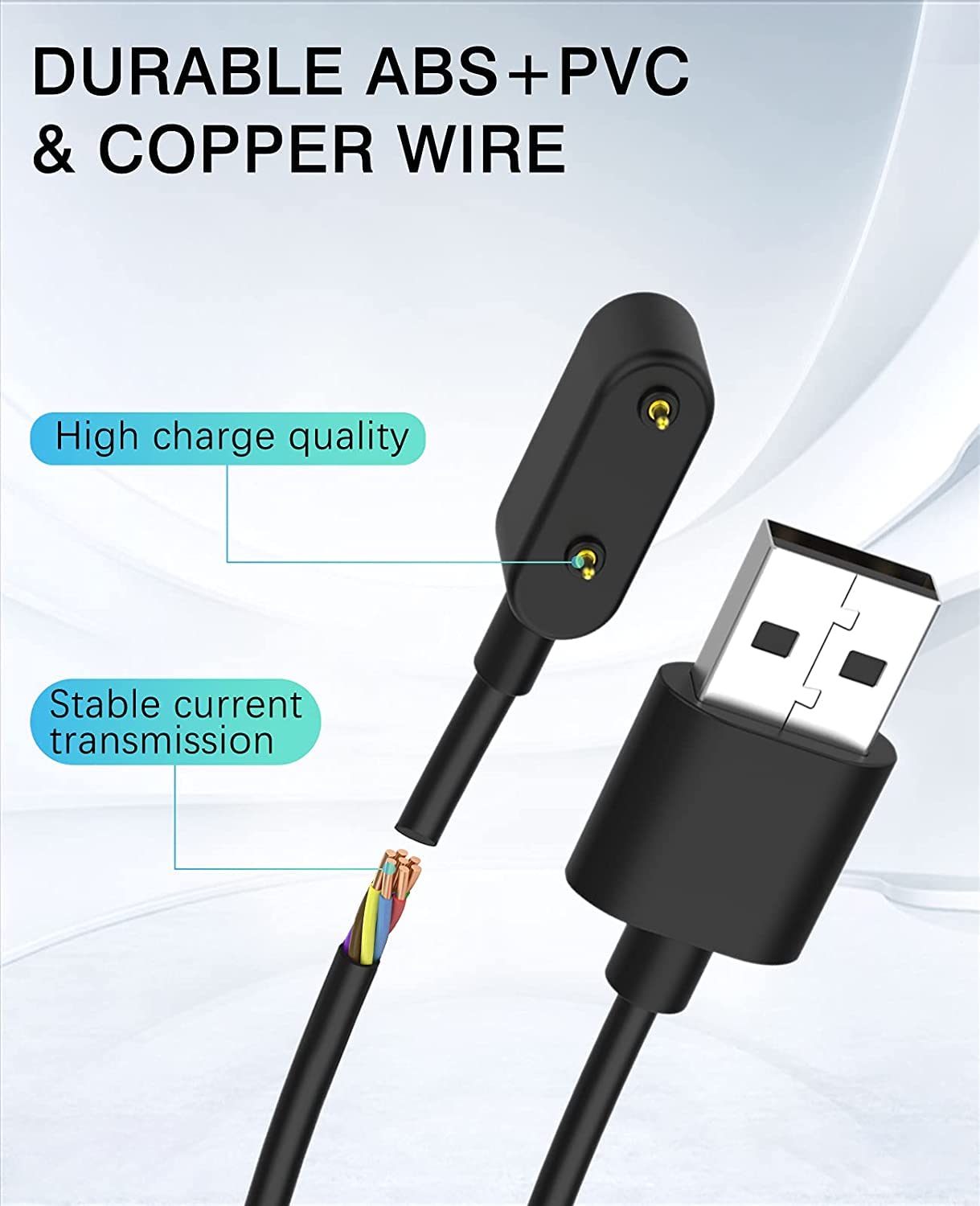 Magnetic USB Charging Cable for Honor Band 6 / Huawei Band 6 / Honor Watch ES / Huawei 4X Magnetic USB Charging Cable for Honor Band 6 / Huawei Band 6 / Honor Watch ES / Huawei 4X