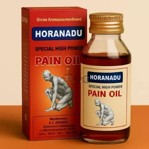 Horanadu Pain Relief Oil – Special High-Power Formula for Effective Pain Management-100ml-Pack of 01