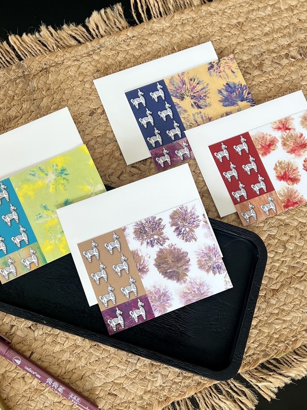 HORSE PRINT FLAT CARDS