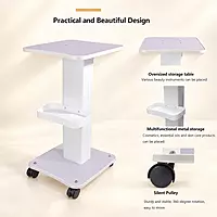 White Beauty Machine Trolley with Storage Tray