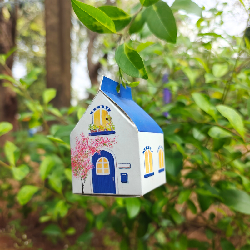 DIY Paper Houses Craft Kit Set of 4